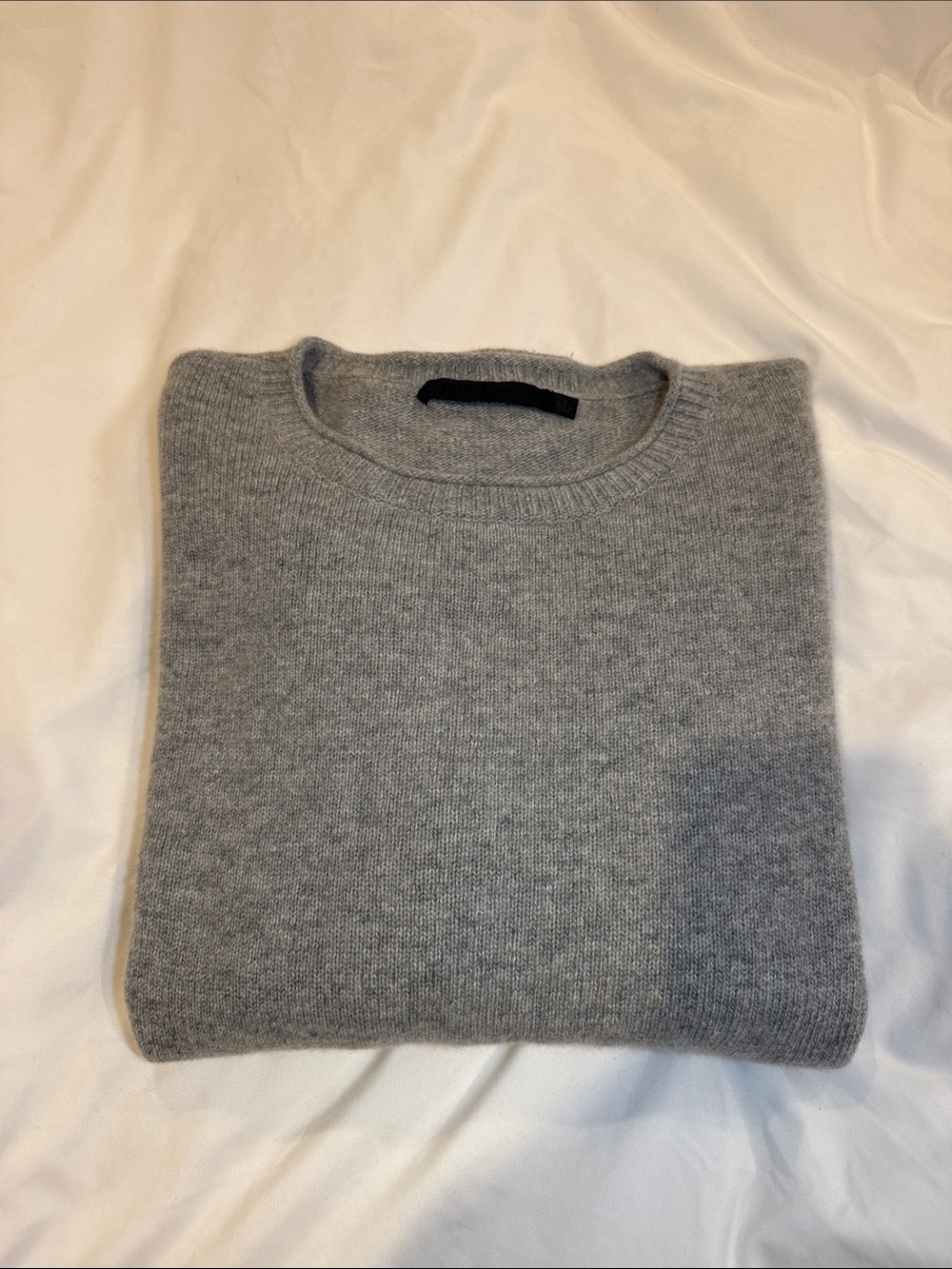 Jenni Kayne Heather Gray Everyday Crewneck Cashmere Blend Sweater